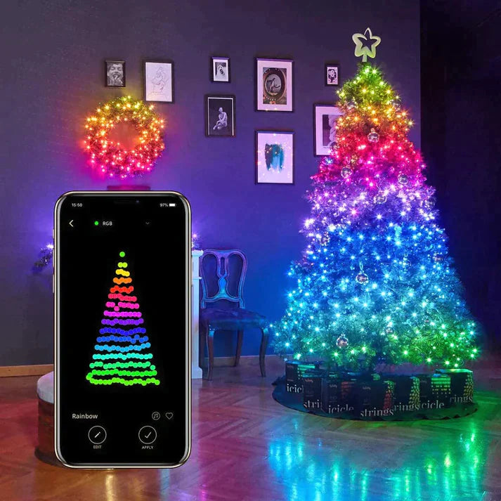 Smart Christmas Tree™ LED Lights with Bluetooth Control 🎄 50% OFF