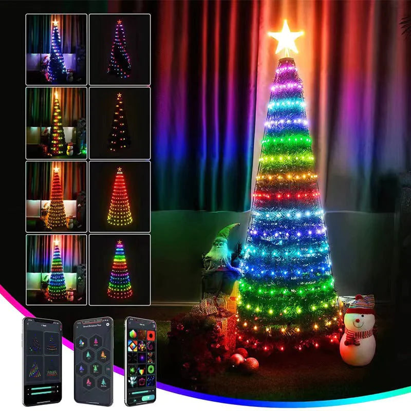 Smart Christmas Tree™ LED Lights with Bluetooth Control 🎄 50% OFF